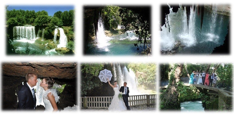 مراسم عروسی در آبشار دودن آنتالیا