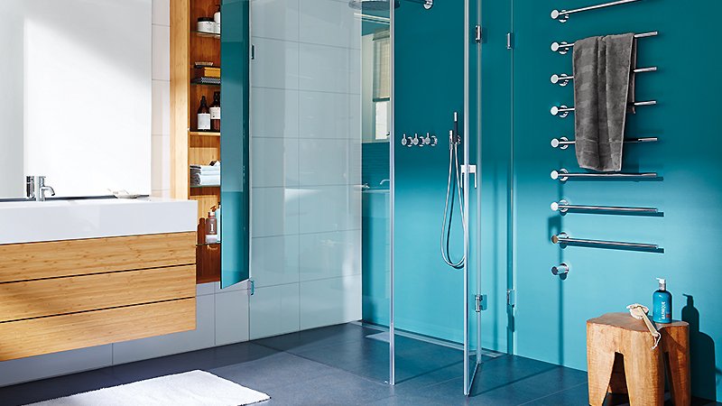 cam yüzeyli duş kanalı