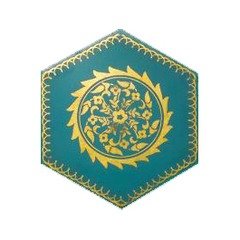 AL 6 desenli aktıgen çini karo