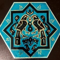 AAL-1 ALTINLI krakle altıgen çini karo