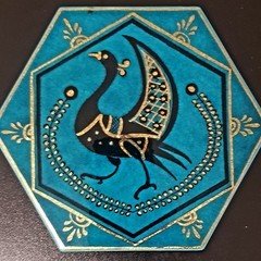 AAL-2 ALTINLI altıgen krakle çini karo