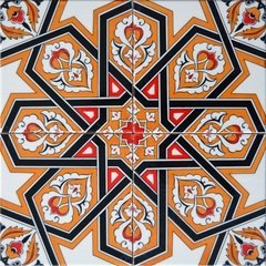 çini karolar (20*20) ac72 sarı