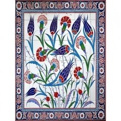 120x120 pano1 el yapımı çini pano