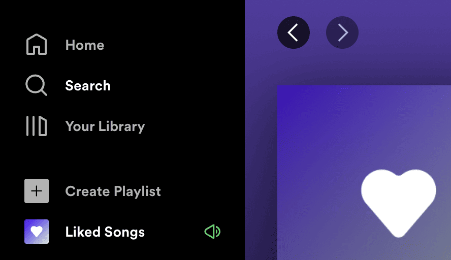 spotify gui örneği