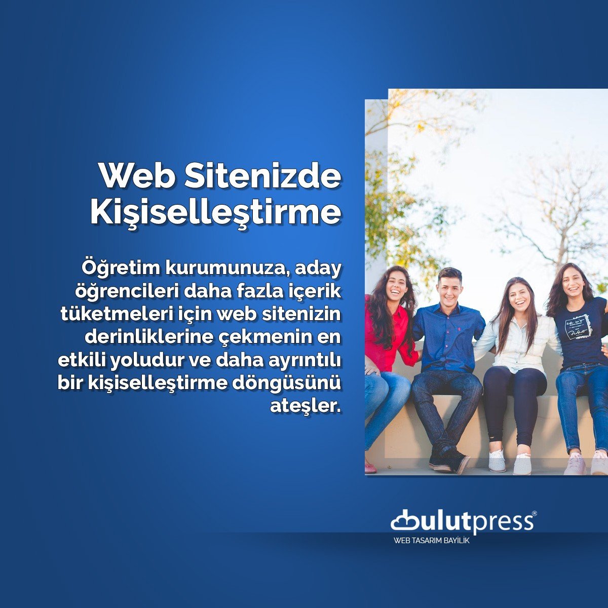 öğretim kurumu web sitesinde kişiselleştirme