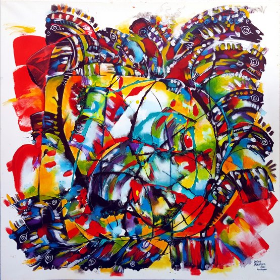 Metamorphosis Of Beings - Acrylic Painting On Canvas