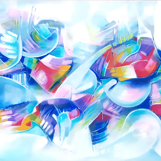 Frequency Of Colors - Acrylic Painting On Canvas