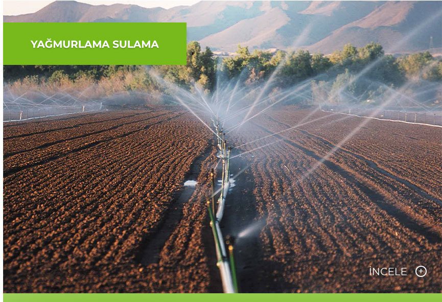 yağmurlama sulama