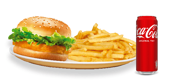 Chicken-Burger-Menü