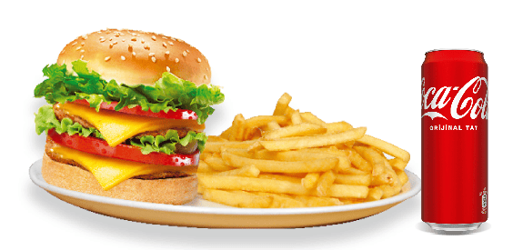 Double-Cheeseburger-Menü