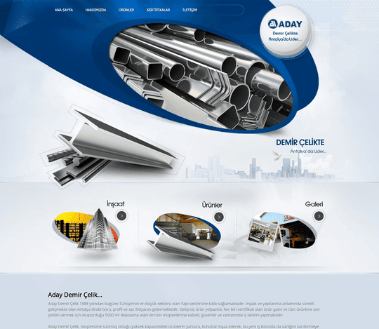 aday demir çelik web sitesi antalya