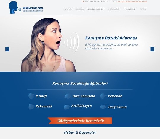 kekemeliğe son antalya