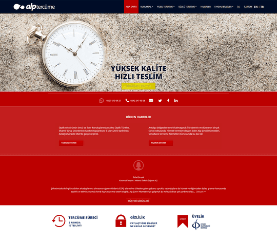 alp tercüme ofisi web sitesi