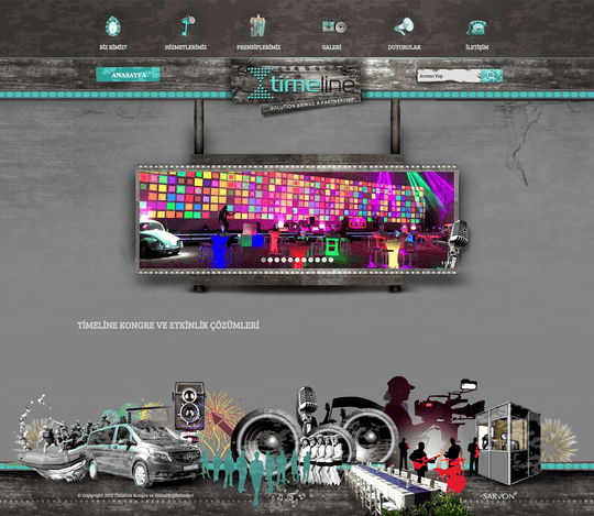 timeline organizasyon antalya website tasarımı