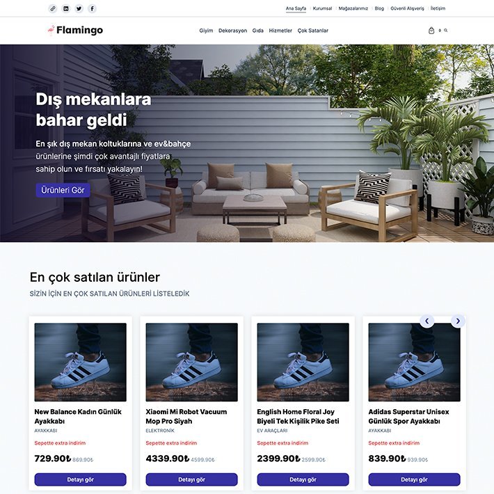 Flamingo e-ticaret sitesi antalya