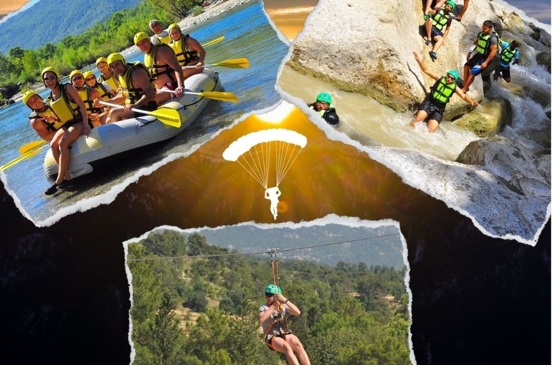 rafting canyoning zipline tour