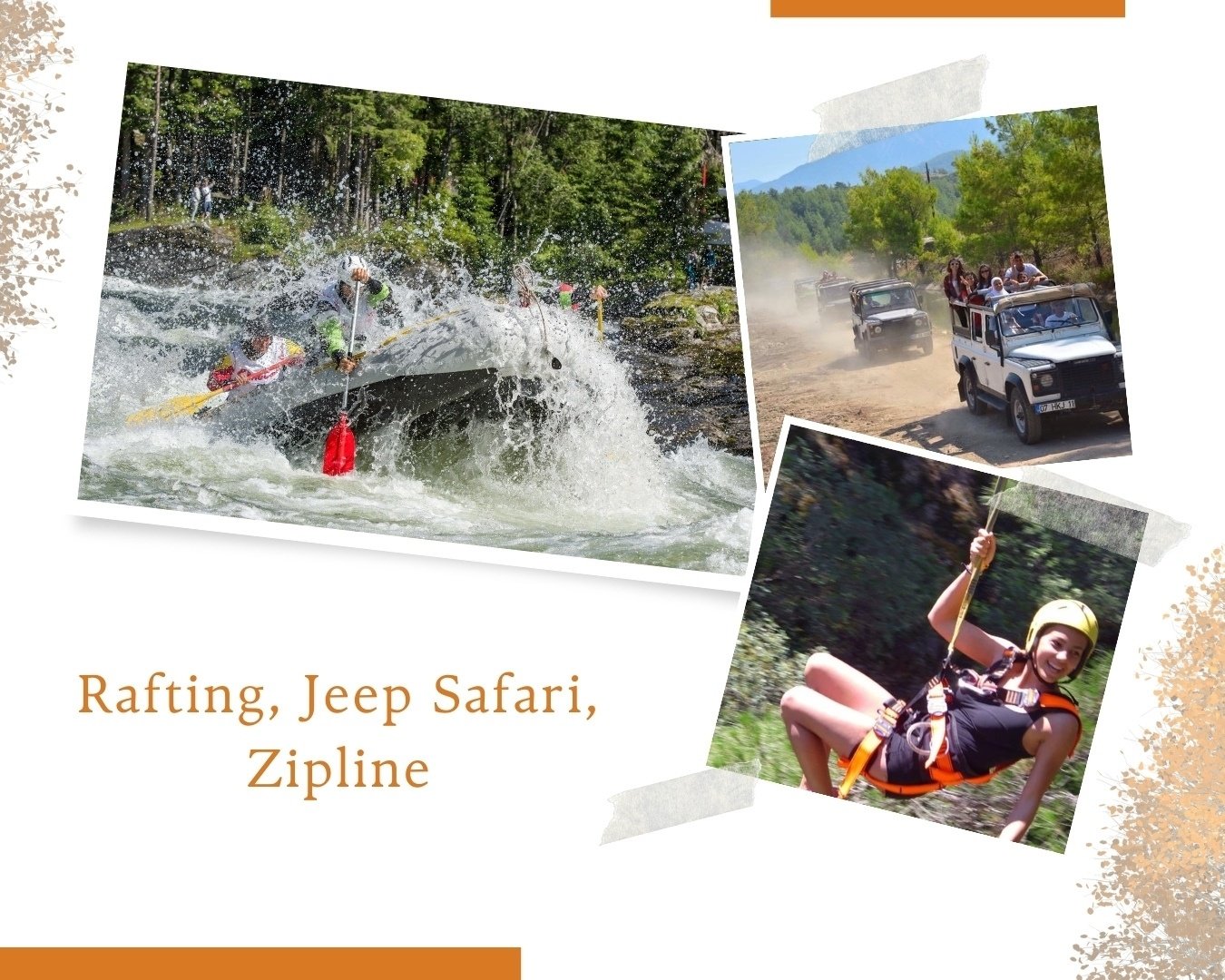 Rafting Jeep Safari Zipline