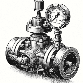 Basınç Düşürücü Kontrol Vanası çizim