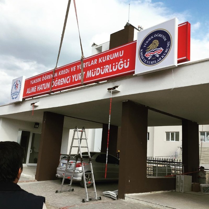 ÖĞRENCİ YURDU TABELA
