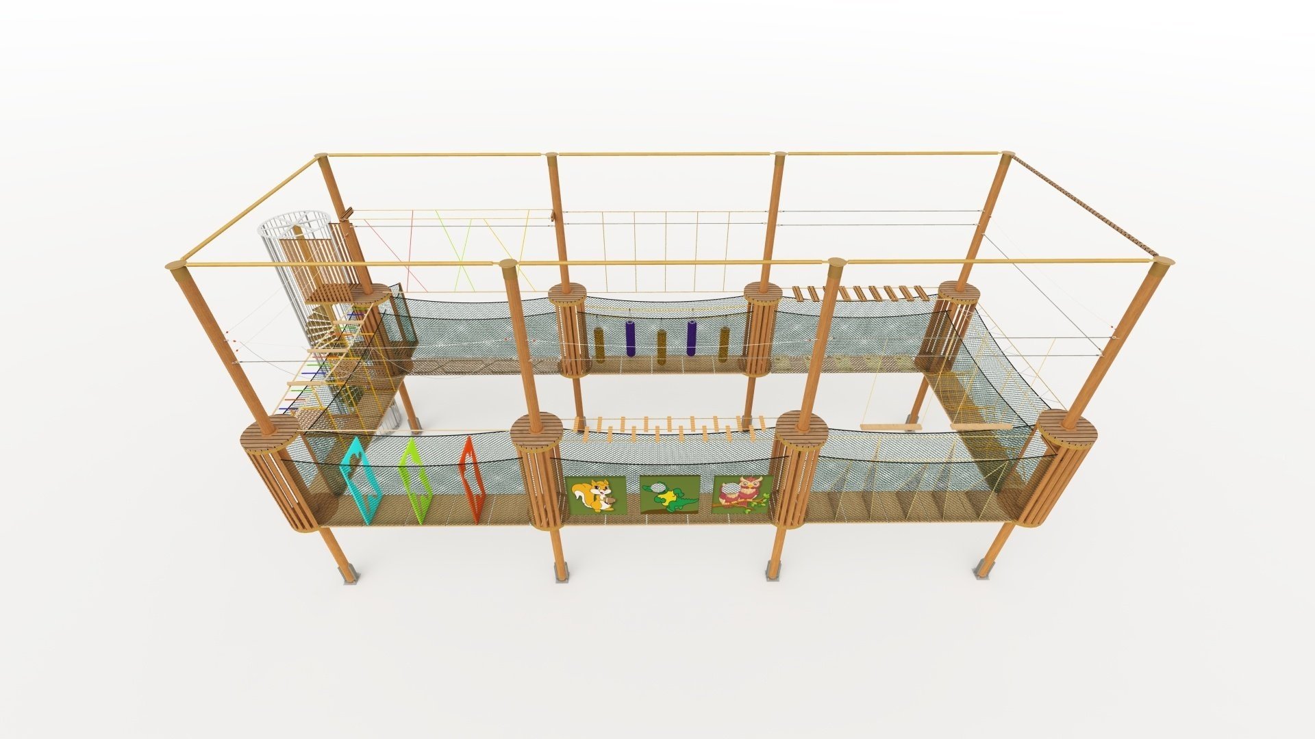 Dikdörtgen macera parkı