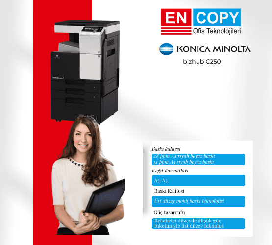Konica Minolta C287i A3 Lazer Baskı ve Kopyalama Fotokopi Mak