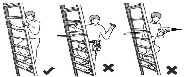 merdiven güvenliği-3 nokta kuralı