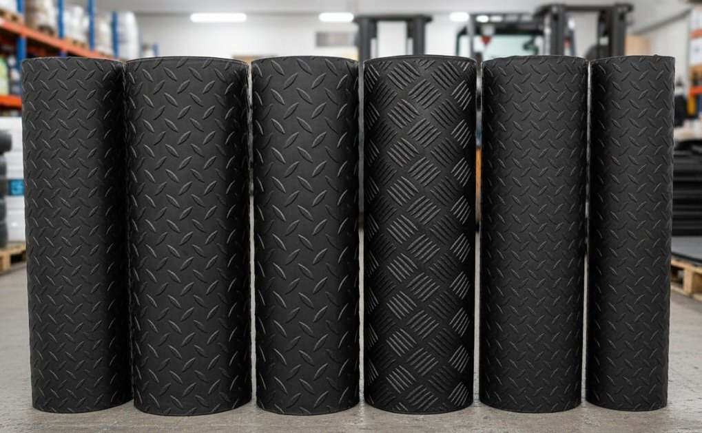 Desenli-Lastik-Tabaka-Kaucuk-Plaka