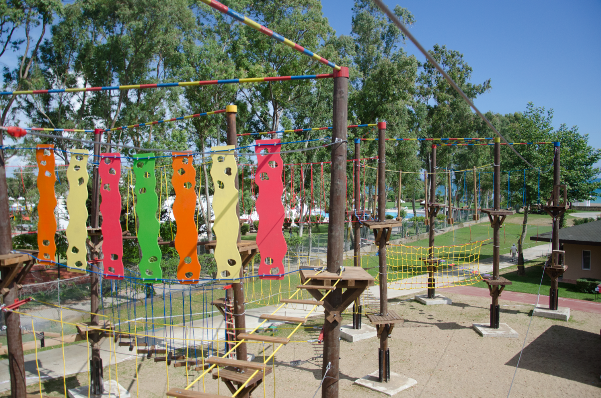 Wooden Pole Adventure Parks