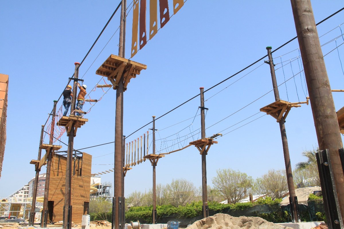 Wooden Pole Adventure Parks