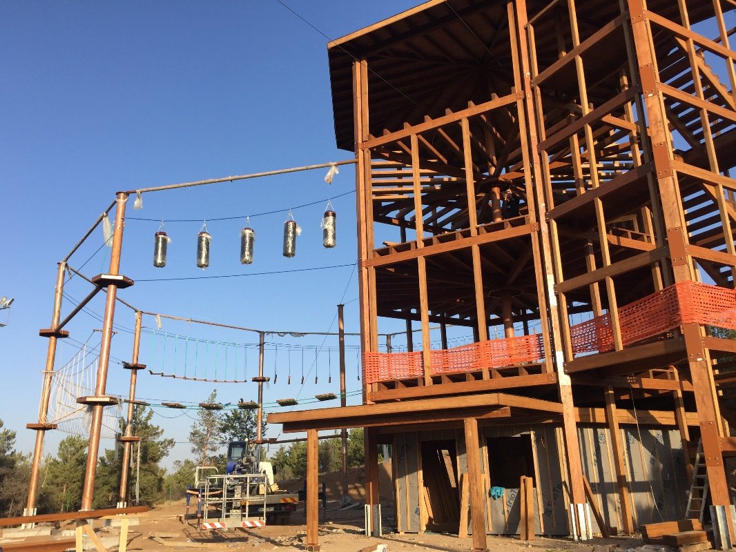 Wooden Pole Adventure Parks