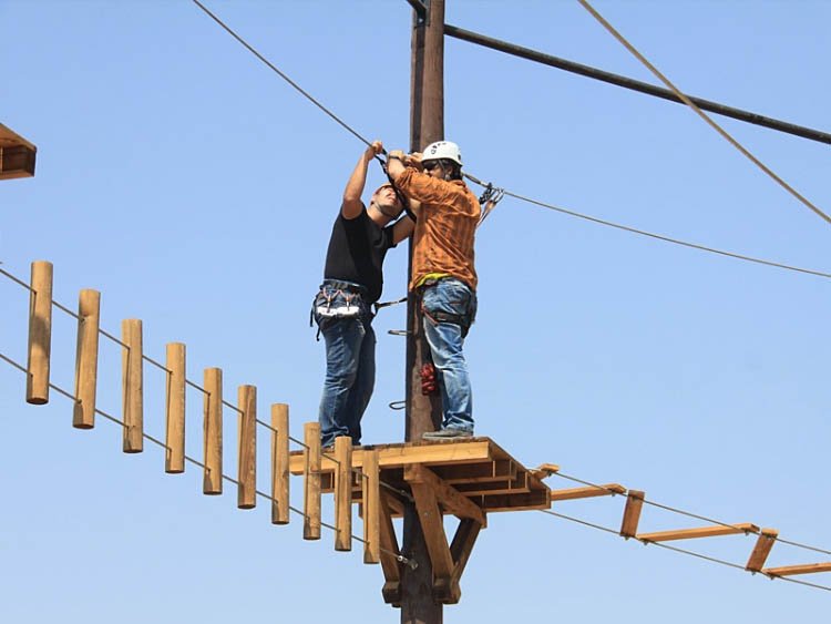 Wooden Pole Adventure Parks