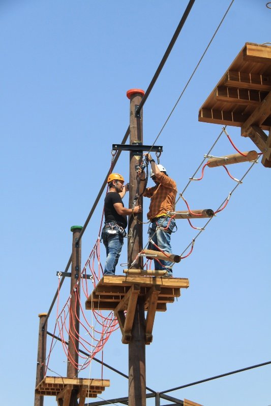 Wooden Pole Adventure Parks