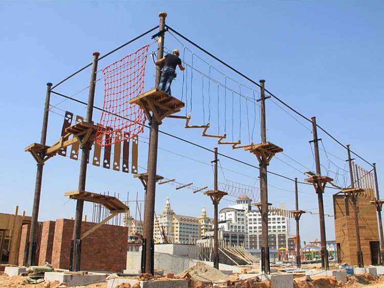 Wooden Pole Adventure Parks