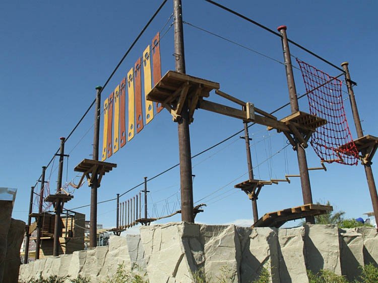 Wooden Pole Adventure Parks