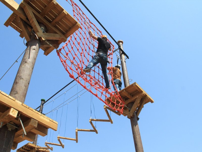 Wooden Pole Adventure Parks