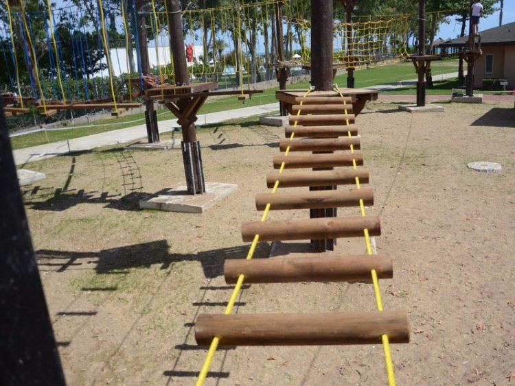 Wooden Pole Adventure Parks