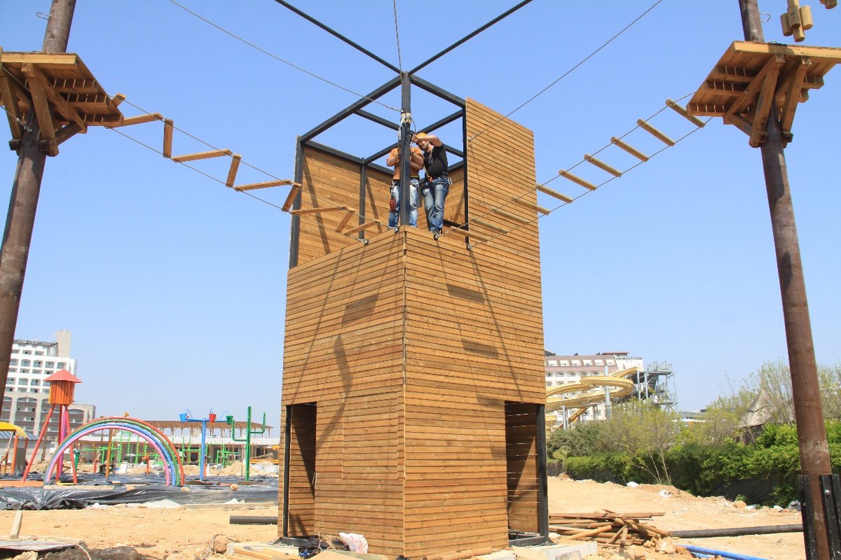 Wooden Pole Adventure Parks