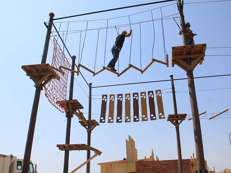 Wooden Pole Adventure Parks