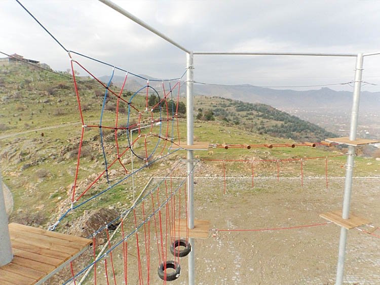 Metal construction adventure parks