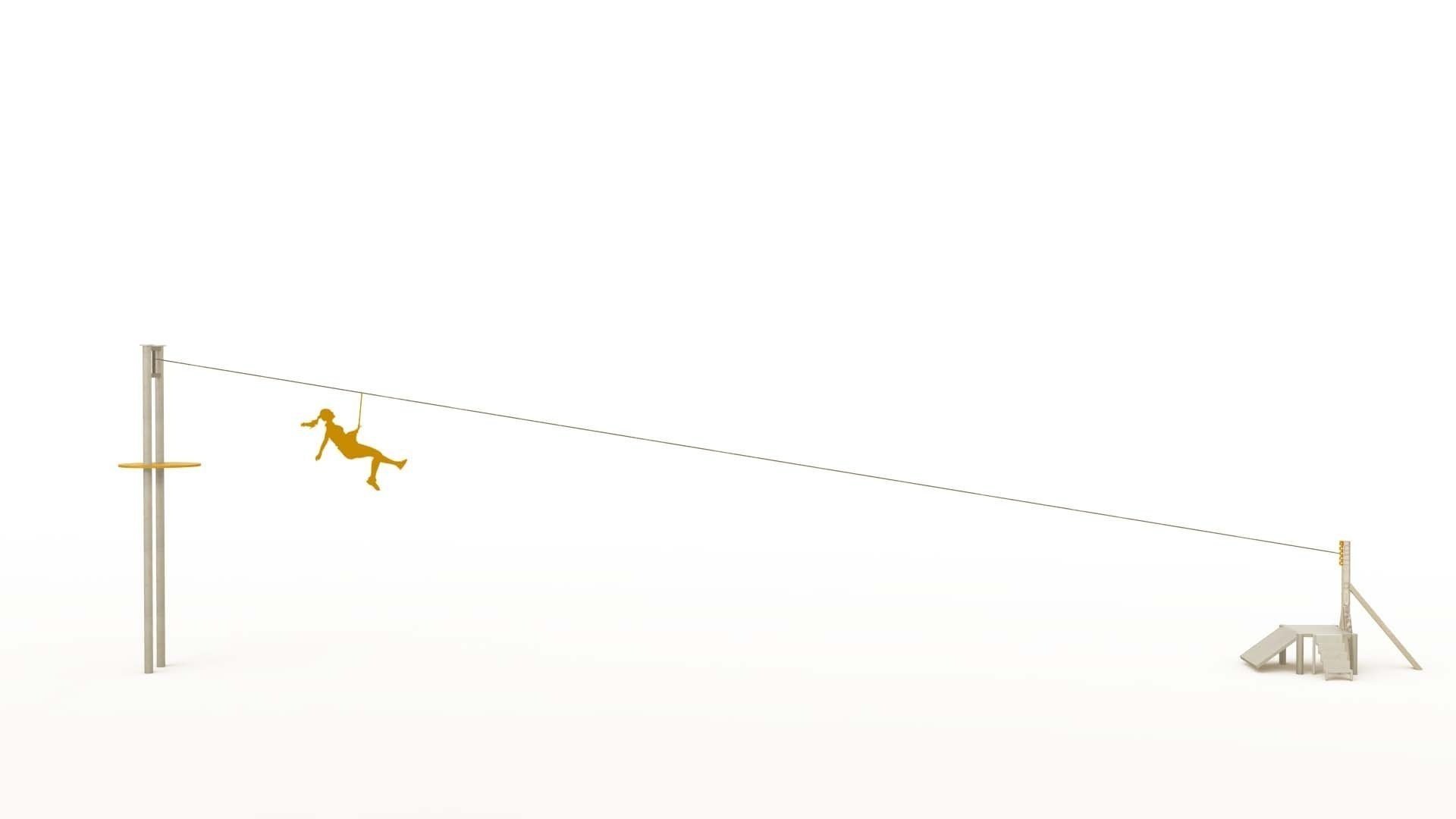 Zipline 3D Model