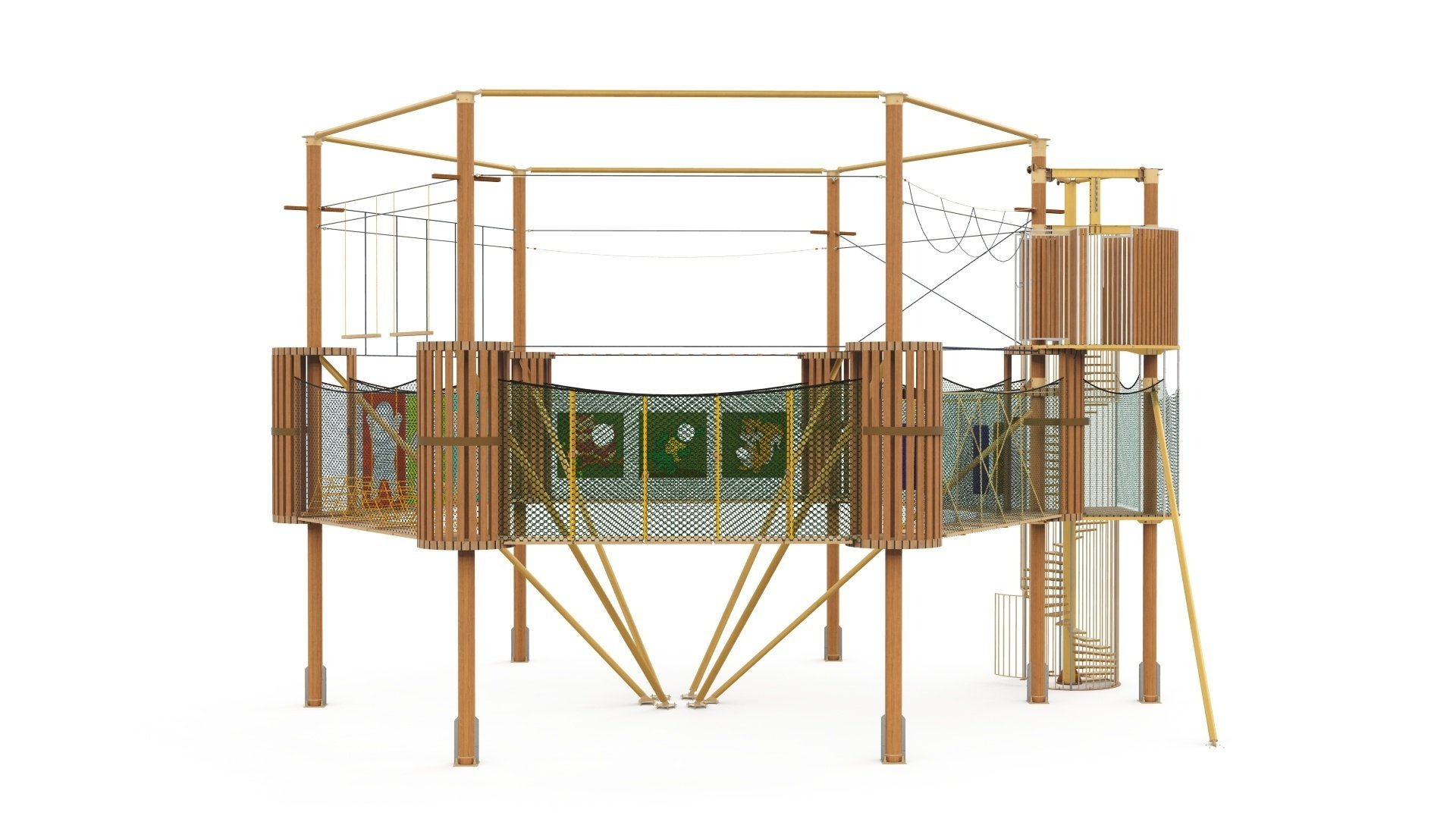 hexagonal adventure park model