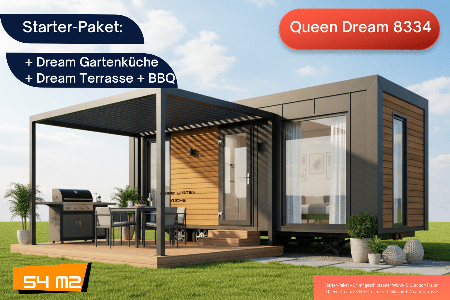 Starter-Paket Queen Dream 8334 + Dream Gartenküche + Dream Terra