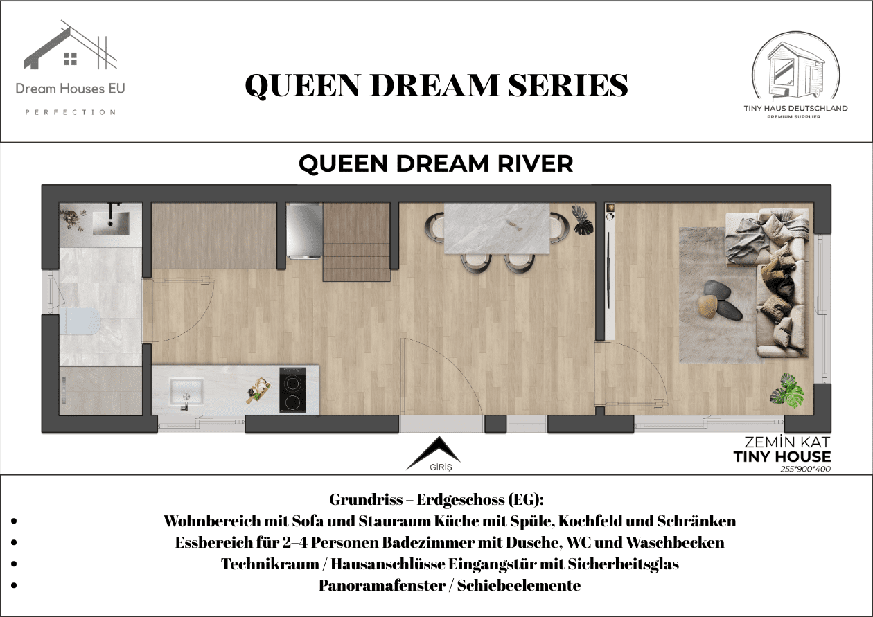 Queen Dream River Premium Tiny House
