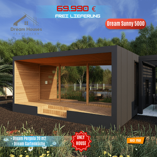 Dream Sunny 5000 – Kompaktes, energieeffizientes Modulhaus