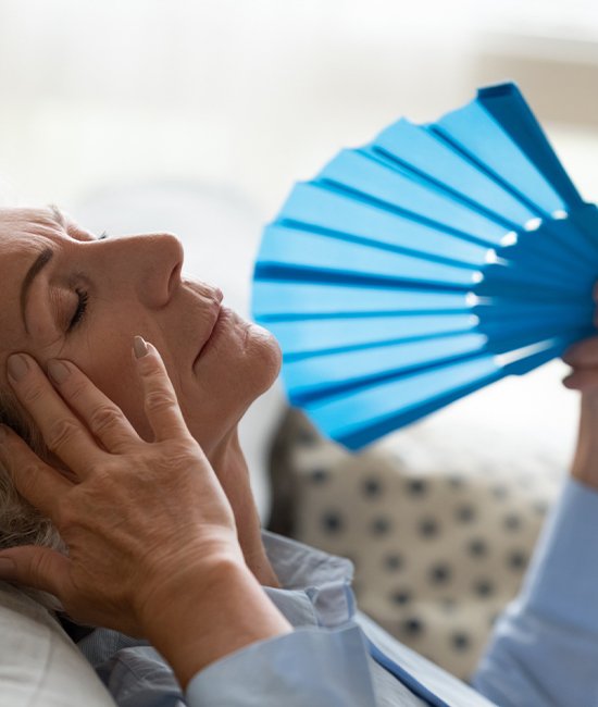 What causes hot flashes during menopause?