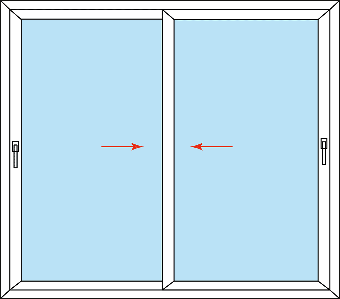 Pvc Çi̇ft Ray Sürme Pencere