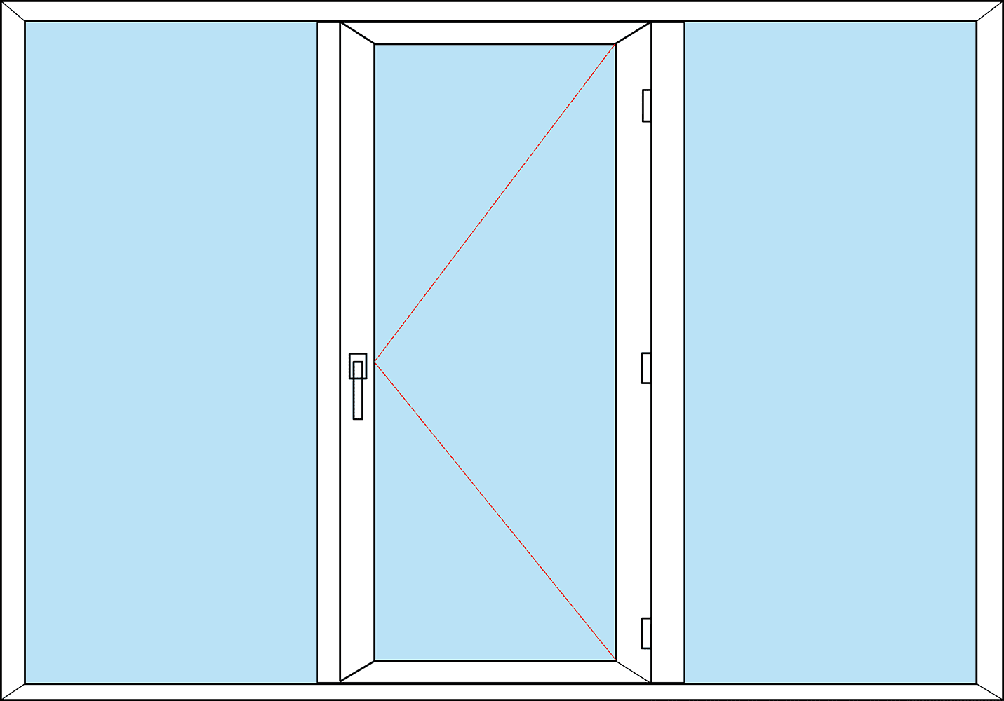 Pvc Üç Kanatli Pencere