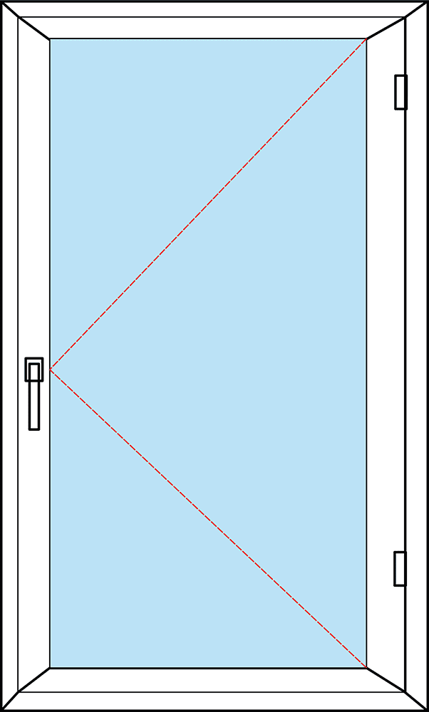 Pvc Tek Kanatli Pencere