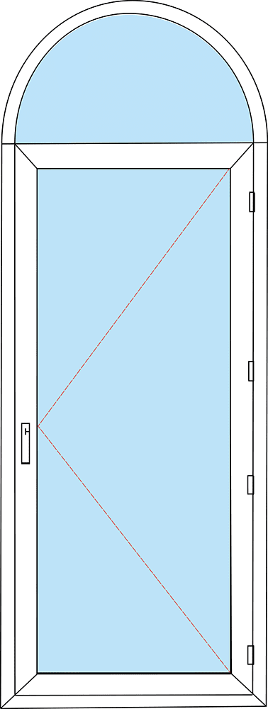 Pvc Kemerli̇ Balkon Kapisi