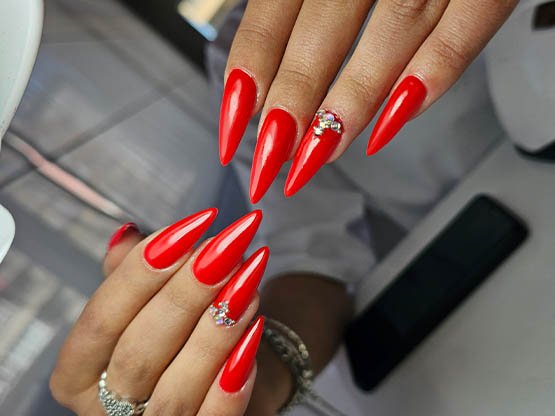 Ankara Protez Tırnak taşlı sade model